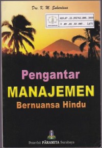 Image of Pengantar Manajemen Bernuansa Hindu